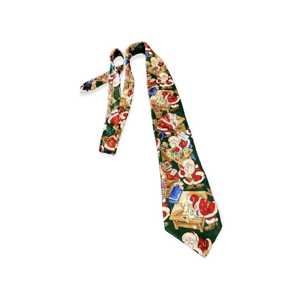 Vintage Nubio Santa Christmas Tie